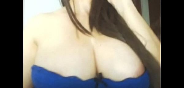  Big tits amateur teasing and blowjob